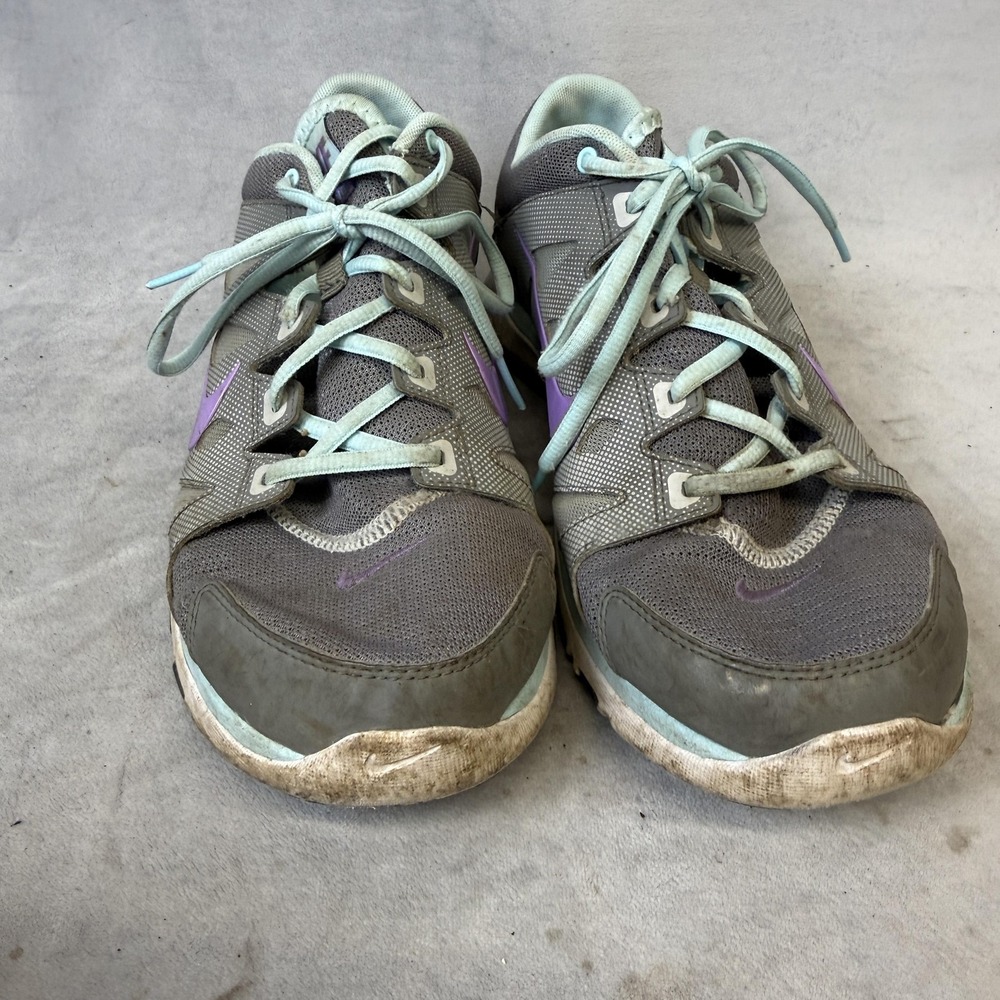 Nike Training Shoes Womens Size 9.5 Gray Purple Teal Running Sneakers - Picture 6 of 10